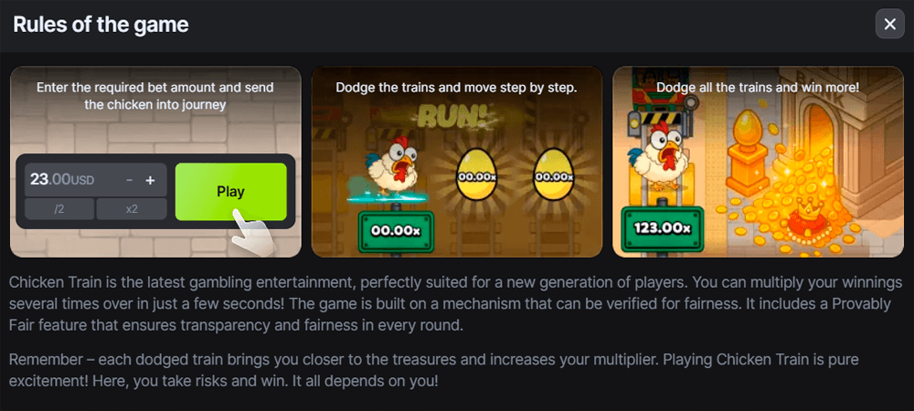 Chicken vs Train Rules